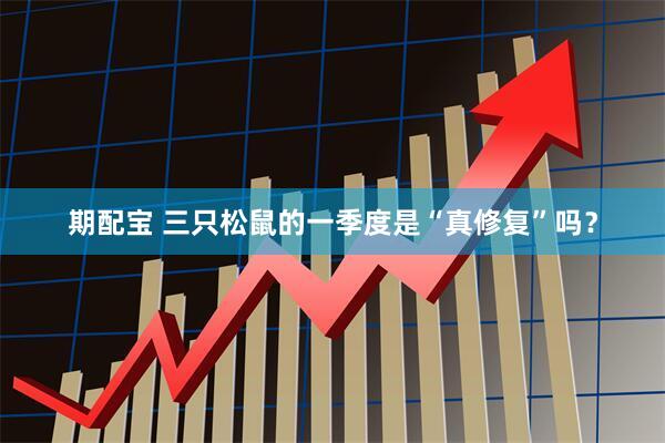 期配宝 三只松鼠的一季度是“真修复”吗？